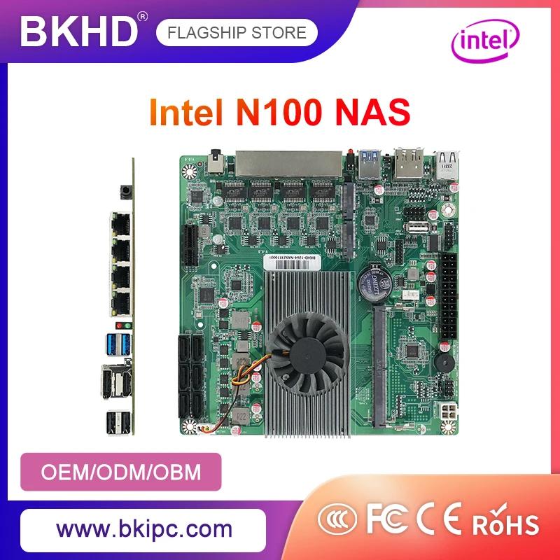 BKHD  ˴ ũ N100 DDR5 NAS  ITX Ȩ μ, 4 *  I226 2.5G LAN M.2 , 6 * SATA DP  Xpenology